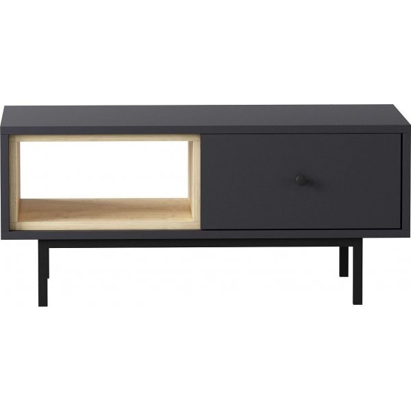 Luonnollinen sohvap�yt� 90 x 45 cm - Antrasiitti