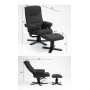 Recliner-nojatuoli Oslo rahilla - Cortina musta + Huonekalujen tahranpoistoaine
