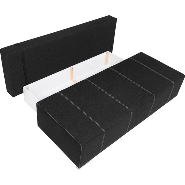 Street 3-istuttava vuodesohva - musta Street 3-istuttava vuodesohva - musta