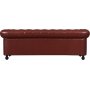 Sohva Chesterfield 3-istuttava ruskea PU - Charles