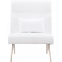 Bloom nojatuoli - White teddy/Whitewash