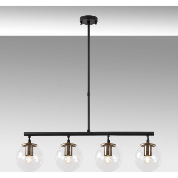 Viisattu kattovalaisin 10430 - Musta/antiikki Viisattu kattovalaisin 10430 - Musta/antiikki