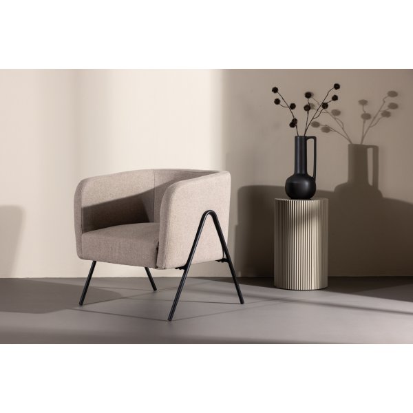 Rika nojatuoli - beige/musta