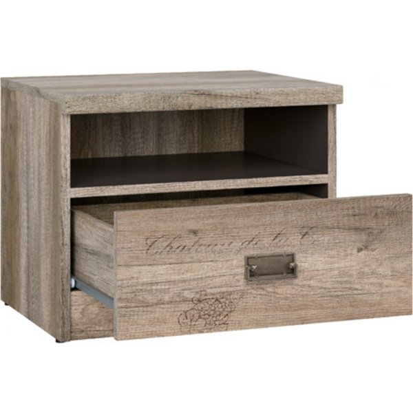 Malcolm yöpöytä - tammi/harmaa Malcolm yöpöytä - tammi/harmaa