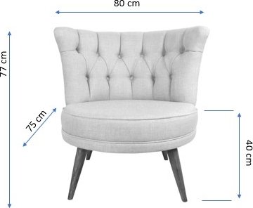 Richland nojatuoli - harmaa Richland nojatuoli - harmaa