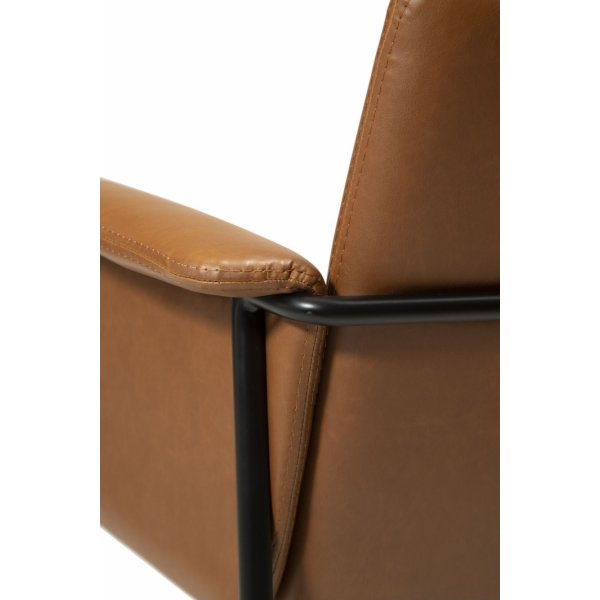 Vale nojatuoli - ruskea PU Vale nojatuoli - ruskea PU