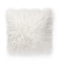 Shansi tyynynpäällinen lampaannahkaa - valkoinen