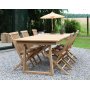Salt� ulkoruokailuryhm� ruokap�yt� 240x100 cm ja 6 ruokatuolia - Teak