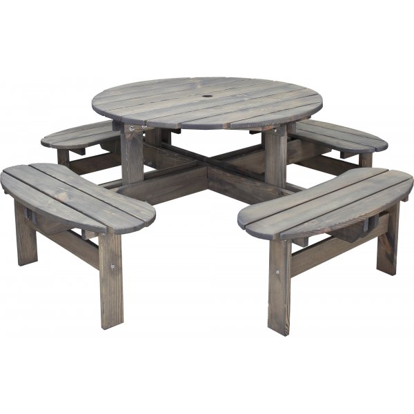 Ronda kalusteryhmä - Puutarhapenkki & pöytä yhdessä - Harmaa + Huonekalujen tahranpoistoaine Ronda kalusteryhmä - Puutarhapenkki & pöytä yhdessä - Harmaa + Huonekalujen tahranpoistoaine