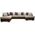 Delux U-sohva, avoin p vasen - ruskea/beige/vintage + Huonekalujen hoitosarja tekstiileille