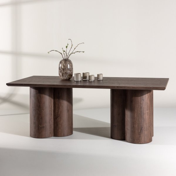 Ruokapöytä 210x100 cm pähkinäpuu - Olivia Ruokapöytä 210x100 cm pähkinäpuu - Olivia