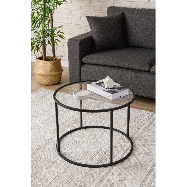 Spree sohvapöytä Ø60 cm - Musta Spree sohvapöytä Ø60 cm - Musta