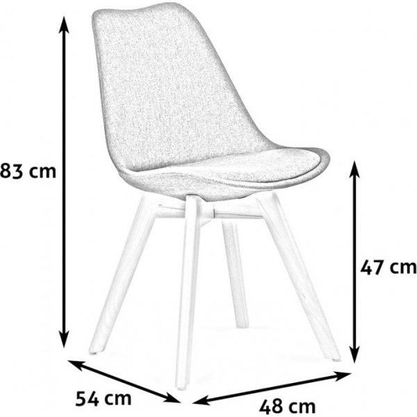 Merle ruokapöydän tuoli - tummanvihreä (kangas) Merle ruokapöydän tuoli - tummanvihreä (kangas)