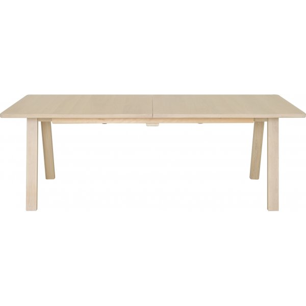 Sandholmen ruokap�yt� 220 x 100 cm - Valkoinen pigmentoitu tammi