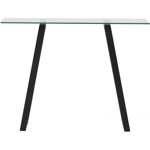 Horten kohokuviopöytä 100 x 40 cm - musta/läpinäkyvä Horten kohokuviopöytä 100 x 40 cm - musta/läpinäkyvä