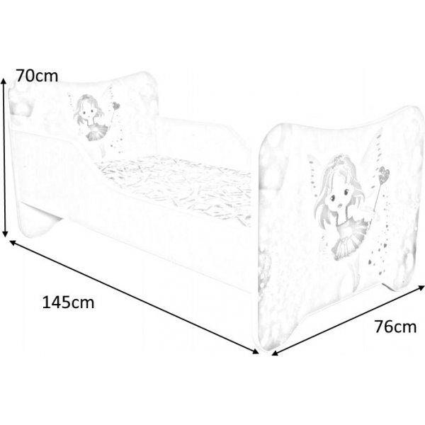 Stacy-sängynrunko lapsille - Vaaleanpunainen Stacy-sängynrunko lapsille - Vaaleanpunainen