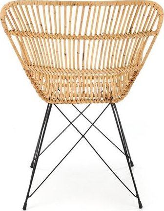 Kelley ruokatuoli - rottinki/musta