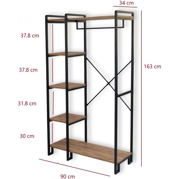 Rex aulakalusteet - mänty/musta Rex aulakalusteet - mänty/musta