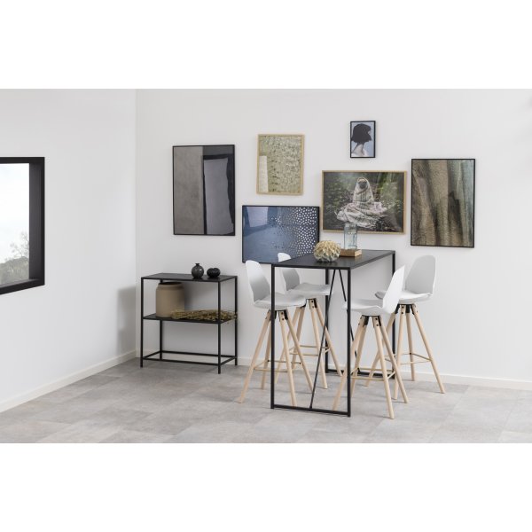 Oslo baarijakkara 105 cm - Valkoinen PU Oslo baarijakkara 105 cm - Valkoinen PU