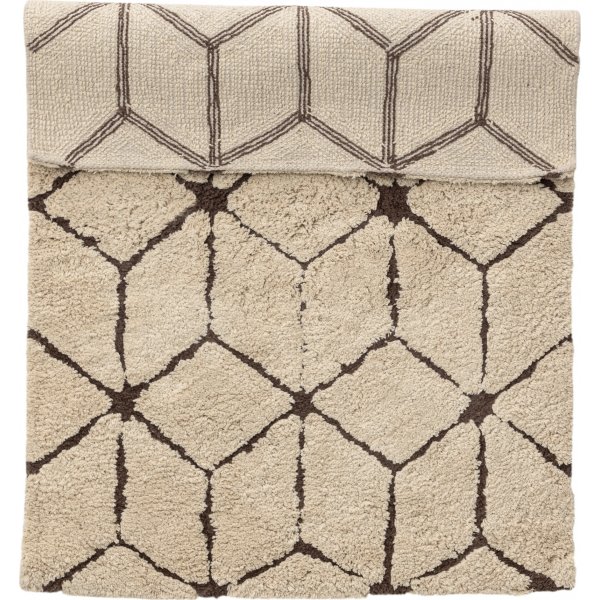 Petrus kylpyhuonematto 60x90 cm - Beige/tummanruskea Petrus kylpyhuonematto 60x90 cm - Beige/tummanruskea