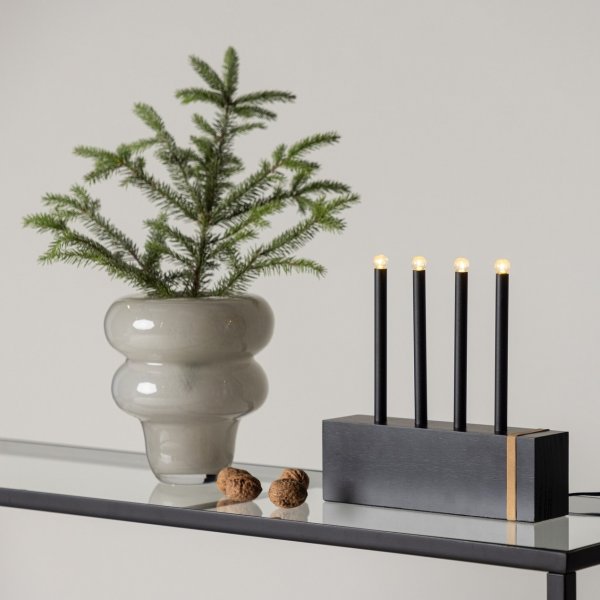 Fjällberget kynttilänjalka - musta/kulta Fjällberget kynttilänjalka - musta/kulta