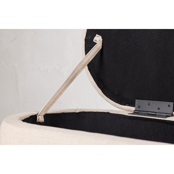 Potenza pouf - luonnonvalkoinen Potenza pouf - luonnonvalkoinen