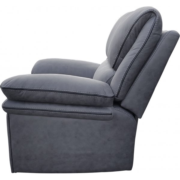 Riverdale-nojatuoli, recliner - Harmaa (Mikrokuitu)