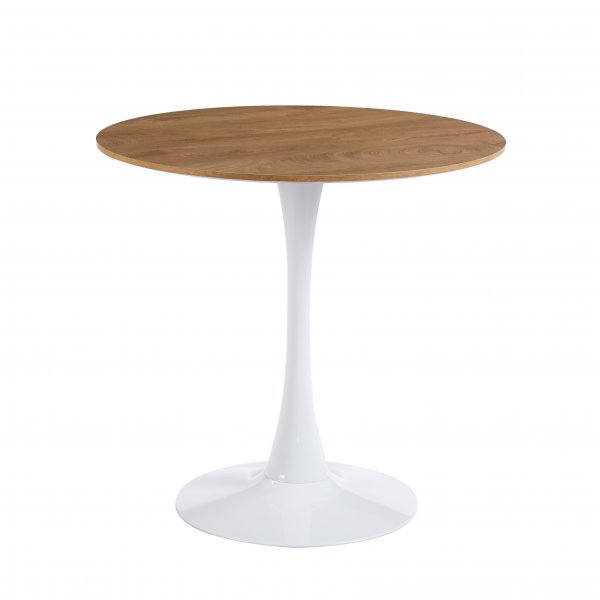 Astrid pyöreä ruokapöytä Ø80 cm - Tammi / Valkoinen Astrid pyöreä ruokapöytä Ø80 cm - Tammi / Valkoinen