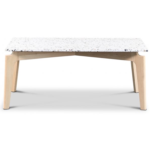 Terrazzo sohvapöytä 110x60 cm - Cosmos Terrazzo & valkopesty tammirunko Terrazzo sohvapöytä 110x60 cm - Cosmos Terrazzo & valkopesty tammirunko