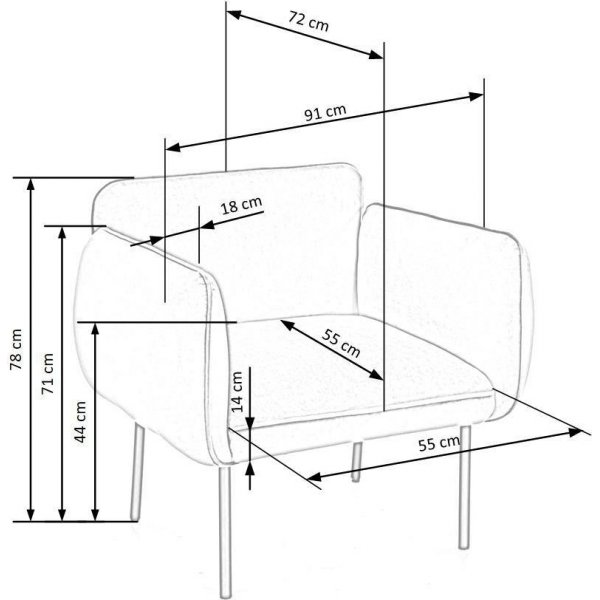 Brasil nojatuoli - vihreä Brasil nojatuoli - vihreä