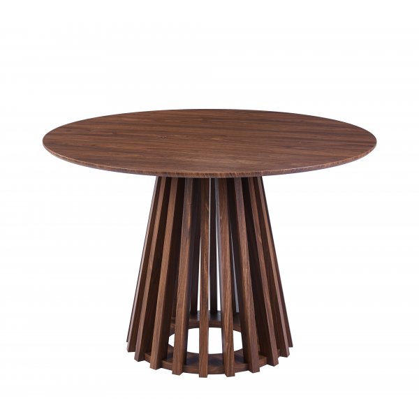 Inez pyöreä ruokapöytä Ø120 cm - Ruskeaksi petsattu tammi Inez pyöreä ruokapöytä Ø120 cm - Ruskeaksi petsattu tammi