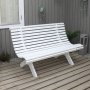 Lillesand 3-istuttava penkki - Valkoinen
