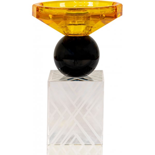 Bern kynttilänjalka - musta/keltainen Bern kynttilänjalka - musta/keltainen