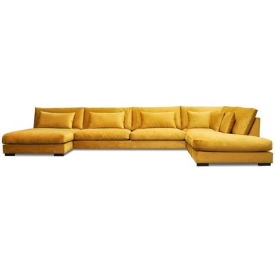 Art U-sohva, avoin pty - Valinnainen vri + Huonekalujen hoitosarja tekstiileille