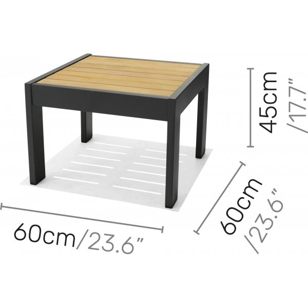Palau lounge ryhm� 3 - harmaa/tiikki