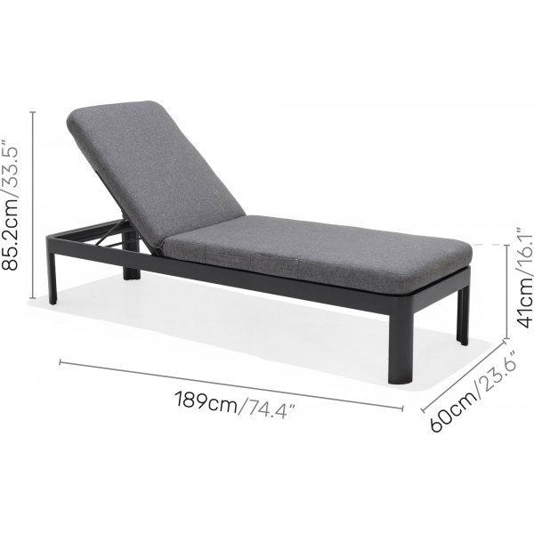 Portals lounge ryhm 4 - Musta/tiikki