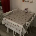 Asiakaskuva Taitettava Sander-pöytä, 120 cm + 35 cm läppä - Valkoinen