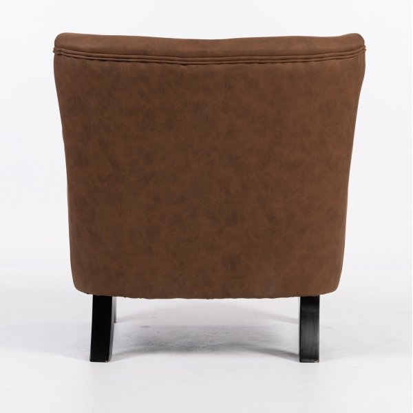 Norberg-nojatuoli ruskeana vintage-tyyliin Norberg-nojatuoli ruskeana vintage-tyyliin