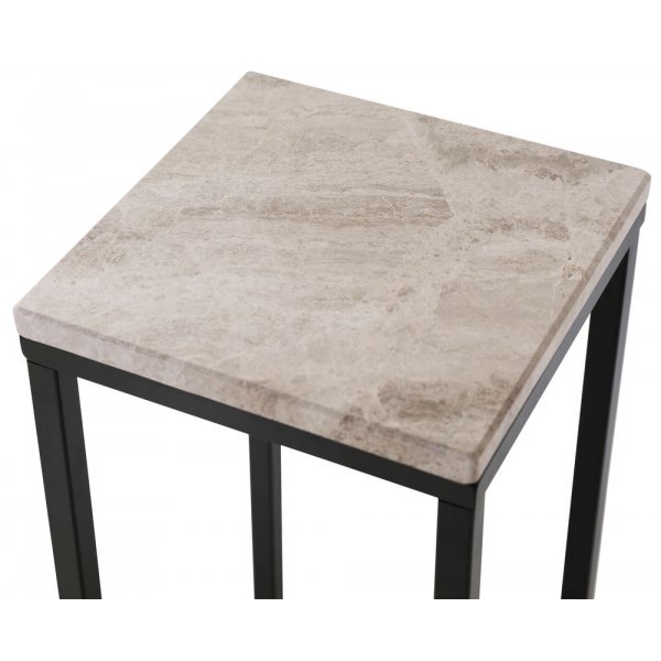 Accent yöpöytä/jalusta 65 - Musta / beige Accent yöpöytä/jalusta 65 - Musta / beige