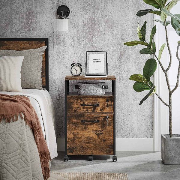 Astra-arkistokaappi 44 x 42 x 69 cm - Ruskea/musta Astra-arkistokaappi 44 x 42 x 69 cm - Ruskea/musta