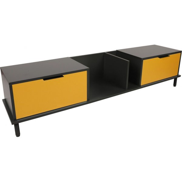 Ibiza mediapenkki - keltainen/antrasiitti