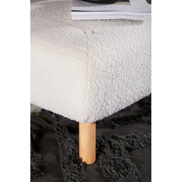 Salina pouf - Valkoinen nalle Salina pouf - Valkoinen nalle