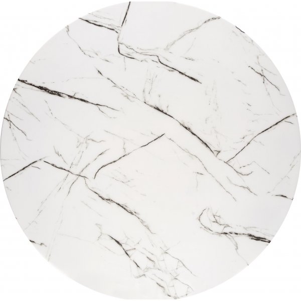 Raymond ruokapöytä Ø100 cm - Valkoinen marmori/kulta Raymond ruokapöytä Ø100 cm - Valkoinen marmori/kulta