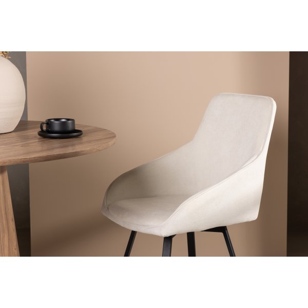 Rosie ruokapydn tuoli - beige/musta