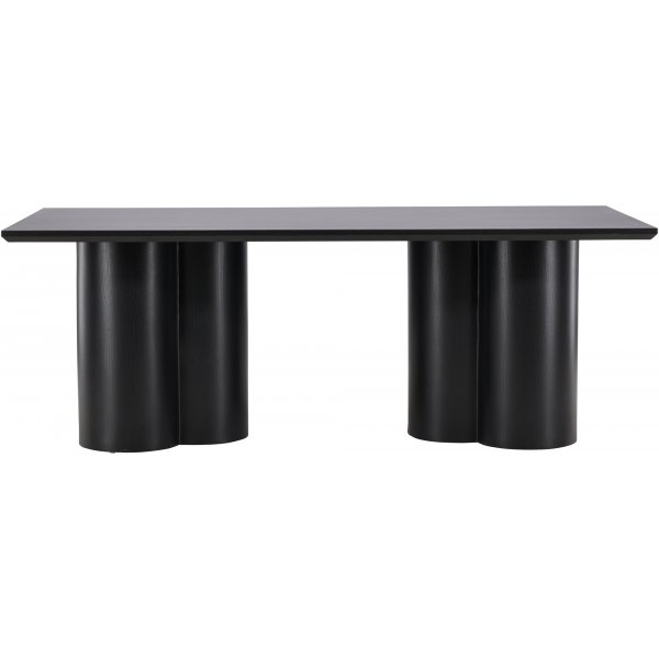 Olivia-ruokapöytä 210x100 cm mustaksi petsattu Olivia-ruokapöytä 210x100 cm mustaksi petsattu