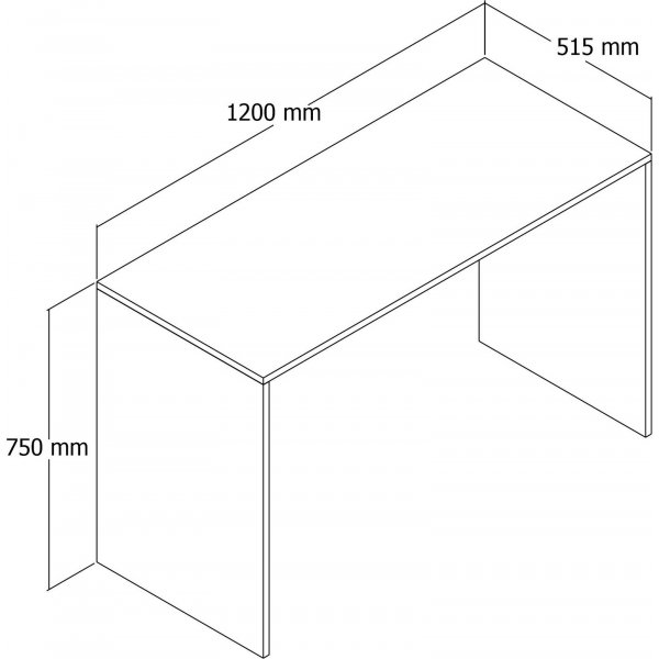 Silence kirjoituspöytä 120x51,5 cm - Valkoinen Silence kirjoituspöytä 120x51,5 cm - Valkoinen