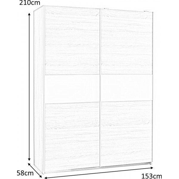Abdel-vaatekaappi - Sonoma tammi Abdel-vaatekaappi - Sonoma tammi