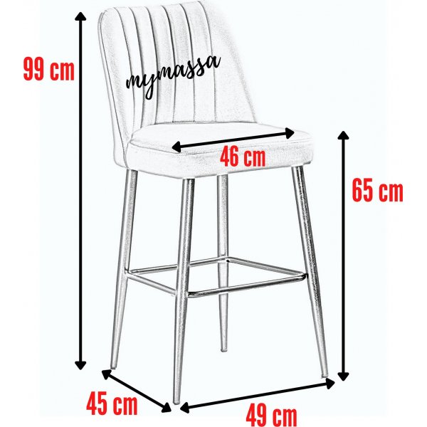 Vento baarituolisarja - antrasiitti/musta Vento baarituolisarja - antrasiitti/musta