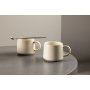 Aktiivinen teekuppi 9 cm - beige/musta