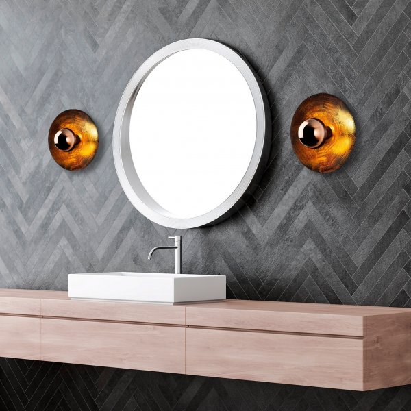 Kurt seinävalaisin Ø28 cm - Kupari Kurt seinävalaisin Ø28 cm - Kupari